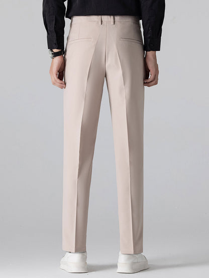 Wave Jacquard Knit V Neck Polo Shirt & Slim Fit Tapered Trousers